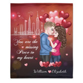 You Will Forever Be My Always - Couple Personalized Custom Blanket - Gift For Husband Wife, Anniversary - Lovscape